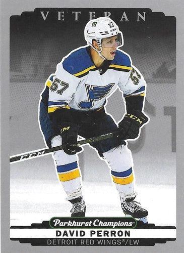#13 David Perron - Detroit Red Wings - 2022-23 Parkhurst Champions - Silver Hockey