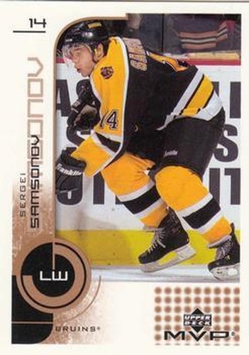 #13 Sergei Samsonov - Boston Bruins - 2002-03 Upper Deck MVP Hockey
