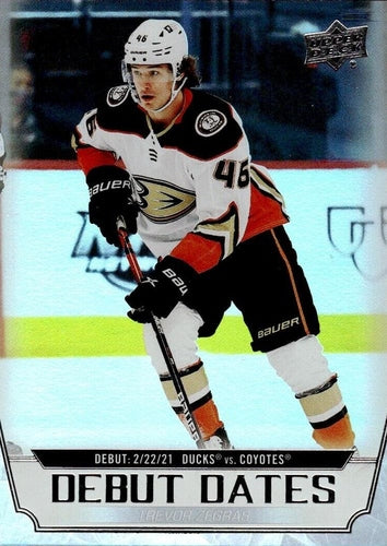 #DD-13 Trevor Zegras - Anaheim Ducks - 2022-23 Upper Deck - Debut Dates Hockey