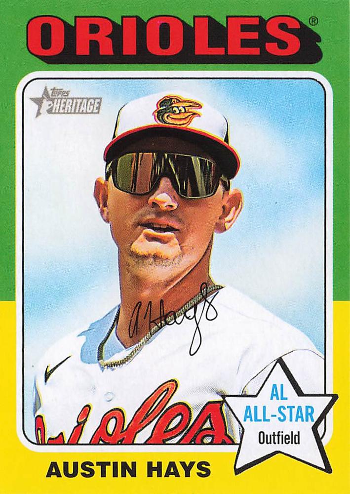 #13 Austin Hays - Baltimore Orioles - 2024 Topps Heritage Baseball