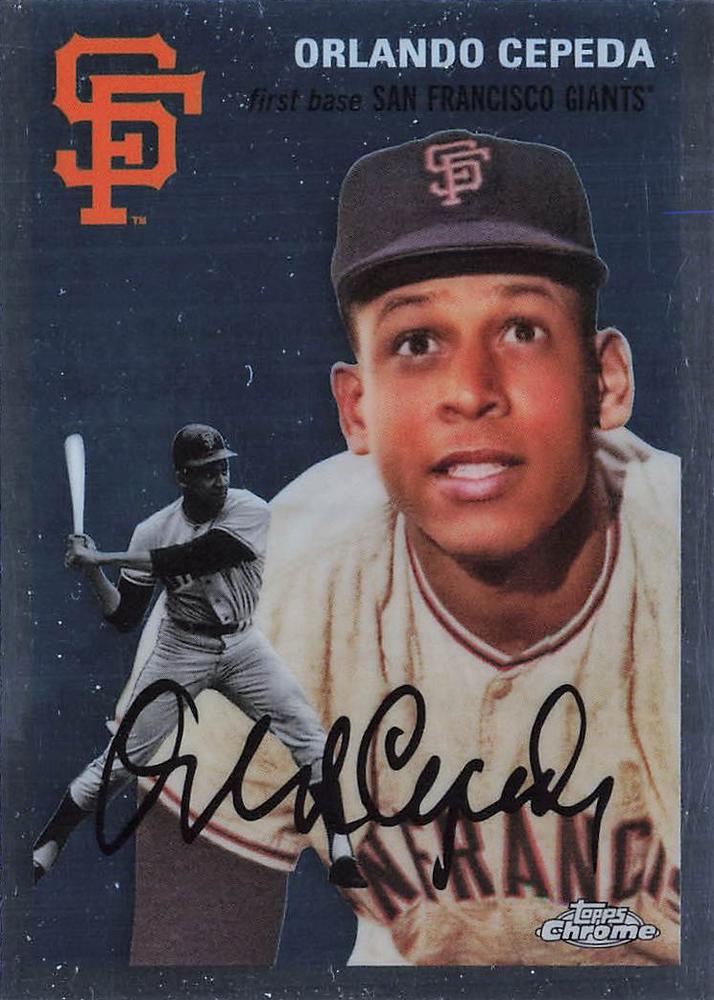 #13 Orlando Cepeda - San Francisco Giants - 2023 Topps Chrome Platinum Anniversary Baseball
