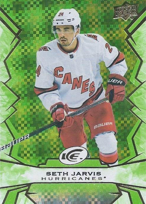 #13 Seth Jarvis - Carolina Hurricanes - 2022-23 Upper Deck Ice - Green Hockey