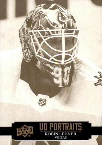 #P-13 Robin Lehner - Vegas Golden Knights - 2021-22 Upper Deck - UD Portraits Hockey
