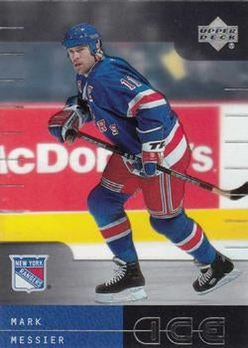 #73 Mark Messier - New York Rangers - 2000-01 Upper Deck Ice Hockey
