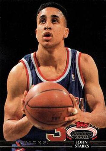 #140 John Starks - New York Knicks - 1992-93 Stadium Club Basketball