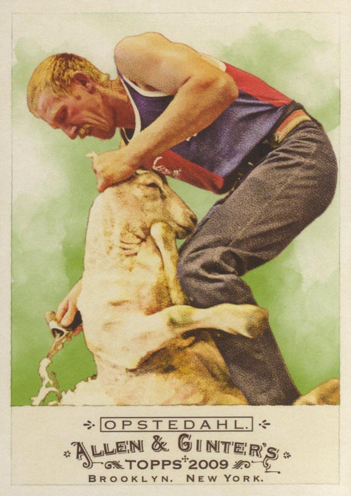 #140 Loren Opstedahl - 2009 Topps Allen & Ginter Baseball