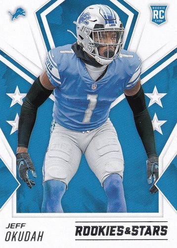 #140 Jeff Okudah - Detroit Lions - 2020 Panini Rookies & Stars Football