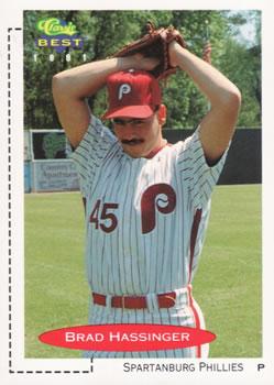#140 Brad Hassinger - Spartanburg Phillies - 1991 Classic Best Baseball