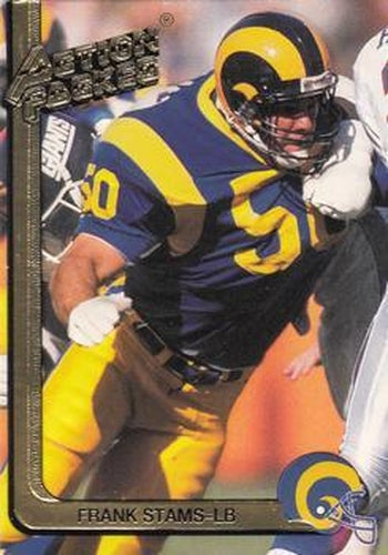 #140 Frank Stams - Los Angeles Rams - 1991 Action Packed Football