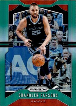 #140 Chandler Parsons - Atlanta Hawks - 2019-20 Panini Prizm - Prizms Green Basketball