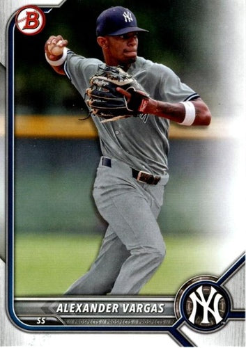#BP-140 Alexander Vargas - New York Yankees - 2022 Bowman - Prospects Baseball