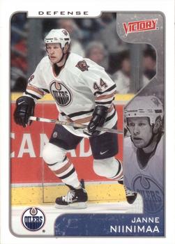 #140 Janne Niinimaa - Edmonton Oilers - 2001-02 Upper Deck Victory Hockey