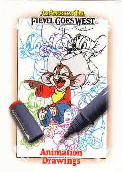 #140 Animation Drawings - 1991 Impel An American Tail: Fievel Goes West