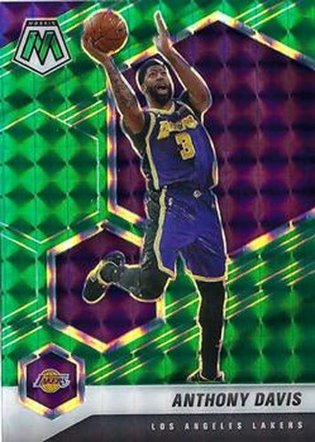#141 Anthony Davis - Los Angeles Lakers - 2020-21 Panini Mosaic - Mosaic Green Basketball