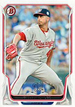 #141 Gio Gonzalez - Washington Nationals - 2014 Bowman Baseball