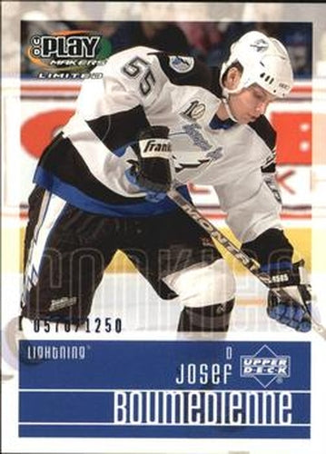 #141 Josef Boumedienne - Tampa Bay Lightning - 2001-02 Upper Deck Playmakers Hockey