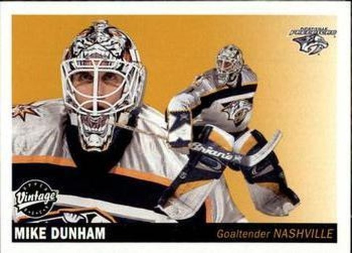 #141 Mike Dunham - Nashville Predators - 2002-03 Upper Deck Vintage Hockey