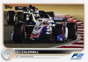 #141 Olli Caldwell - Campos Racing F2 - 2022 Topps Formula 1 Racing