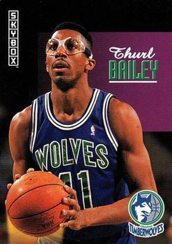 #141 Thurl Bailey - Minnesota Timberwolves - 1992-93 SkyBox Basketball