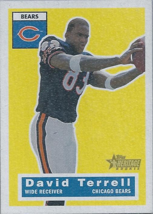 #141 David Terrell - Chicago Bears - 2001 Topps Heritage Football