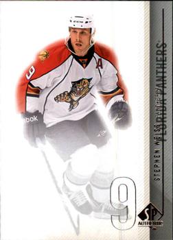 #141 Stephen Weiss - Florida Panthers - 2010-11 SP Authentic Hockey