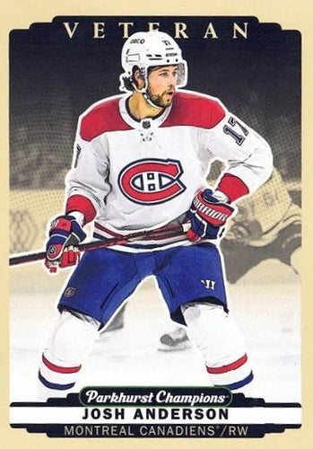#141 Josh Anderson - Montreal Canadiens - 2022-23 Parkhurst Champions Hockey