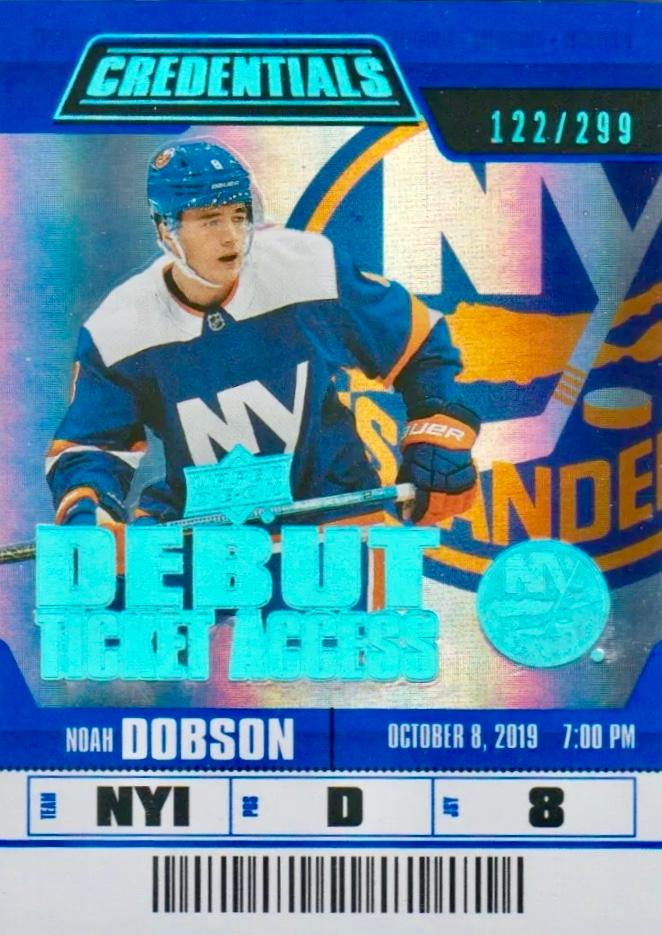 #141 Noah Dobson - New York Islanders - 2019-20 Upper Deck Credentials Hockey