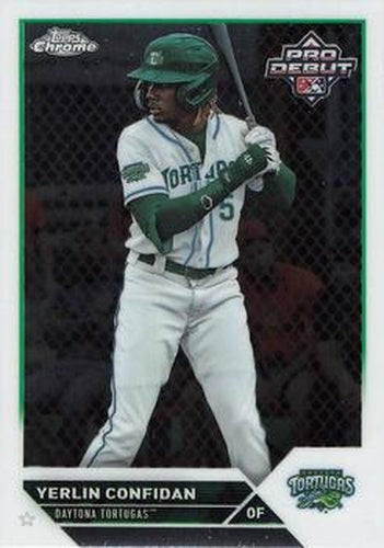 #PDC-142 Yerlin Confidan - Daytona Tortugas - 2023 Topps Pro Debut - Chrome Baseball