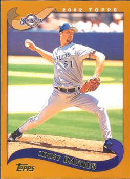 #142 Jimmy Haynes - Milwaukee Brewers - 2002 Topps Baseball