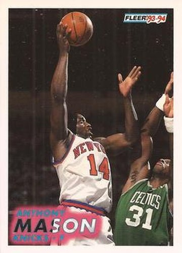 #142 Anthony Mason - New York Knicks - 1993-94 Fleer Basketball