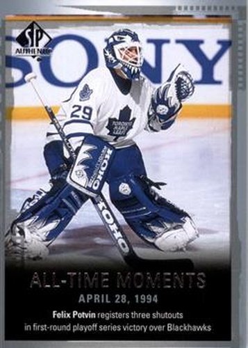 #142 Felix Potvin - Toronto Maple Leafs - 2015-16 SP Authentic Hockey