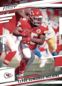 #142 Clyde Edwards-Helaire - Kansas City Chiefs - 2022 Panini Prestige Football
