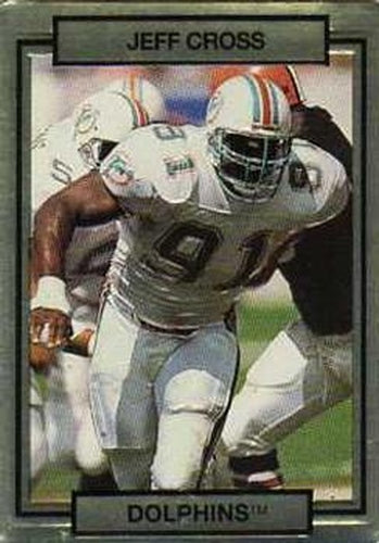 #142 Jeff Cross - Miami Dolphins - 1990 Action Packed Football