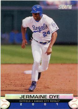 #142 Jermaine Dye - Kansas City Royals - 2001 Stadium Club Baseball