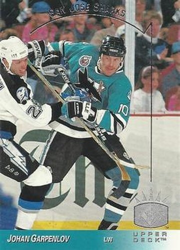 #142 Johan Garpenlov - San Jose Sharks - 1993-94 Upper Deck - SP Hockey