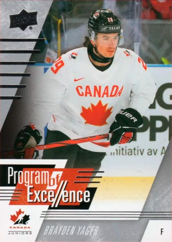 #142 Brayden Yager - Canada - 2024 Upper Deck Team Canada Juniors Hockey