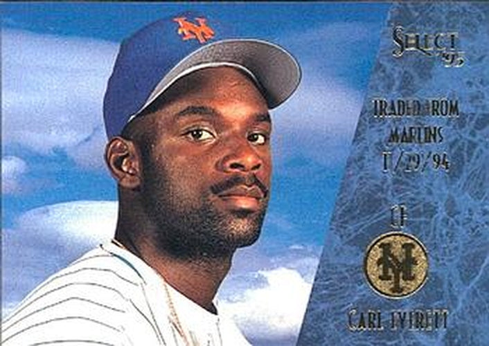 #142 Carl Everett - New York Mets - 1995 Select Baseball