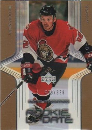 #142 Julien Vauclair - Ottawa Senators - 2003-04 Upper Deck Rookie Update Hockey
