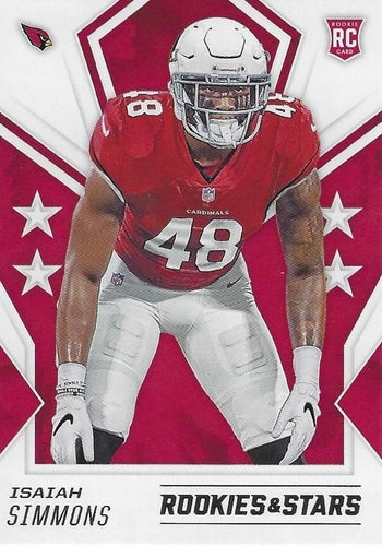 #142 Isaiah Simmons - Arizona Cardinals - 2020 Panini Rookies & Stars Football