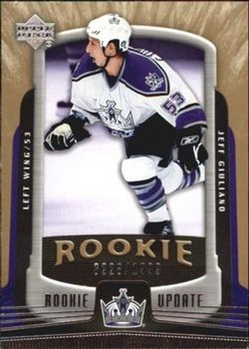 #142 Jeff Giuliano - Los Angeles Kings - 2005-06 Upper Deck Rookie Update Hockey