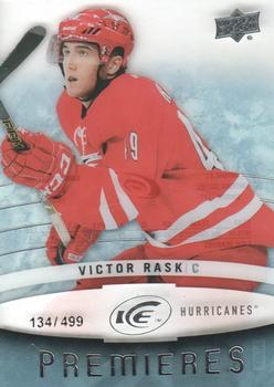 #143 Victor Rask - Carolina Hurricanes - 2014-15 Upper Deck Ice Hockey