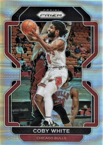#143 Coby White - Chicago Bulls - 2021-22 Panini Prizm - Silver Basketball
