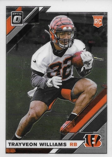 #143 Trayveon Williams - Cincinnati Bengals - 2019 Donruss Optic Football