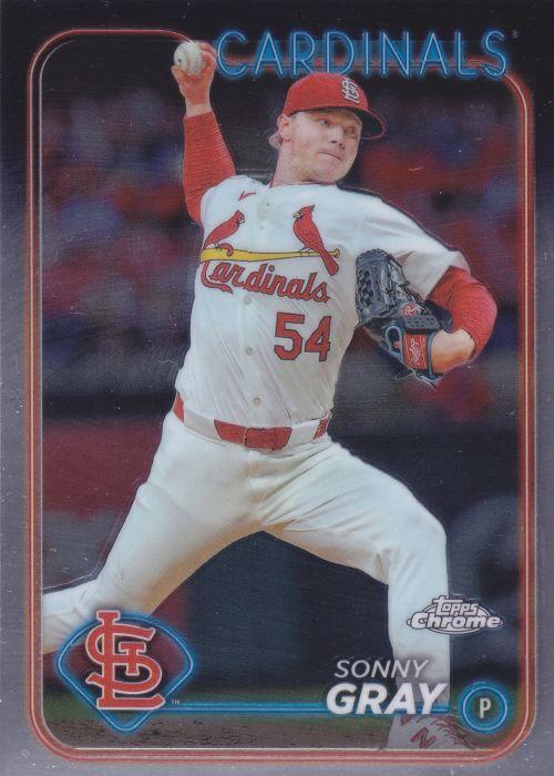 #143 Sonny Gray - St. Louis Cardinals - 2024 Topps Chrome Baseball