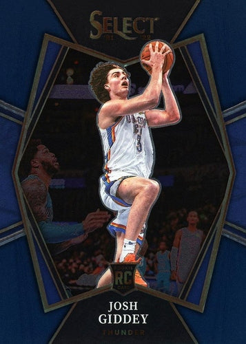 #143 Josh Giddey - Oklahoma City Thunder - 2021-22 Panini Select - Blue Basketball