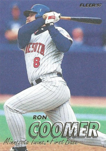 #144 Ron Coomer - Minnesota Twins - 1997 Fleer Baseball