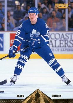 #144 Mats Sundin - Toronto Maple Leafs - 1996-97 Pinnacle Hockey