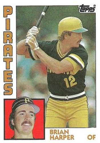 #144 Brian Harper - Pittsburgh Pirates - 1984 Topps Baseball