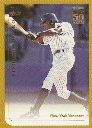 #T144 Alfonso Soriano - New York Yankees - 2001 Topps Traded & Rookies Baseball