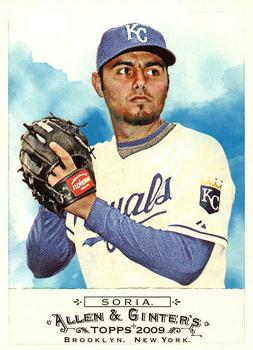 #144 Joakim Soria - Kansas City Royals - 2009 Topps Allen & Ginter Baseball